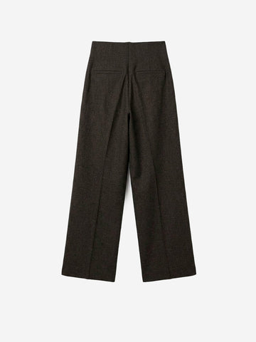 SESSUN Pantaloni Bodam in misto lana grigio