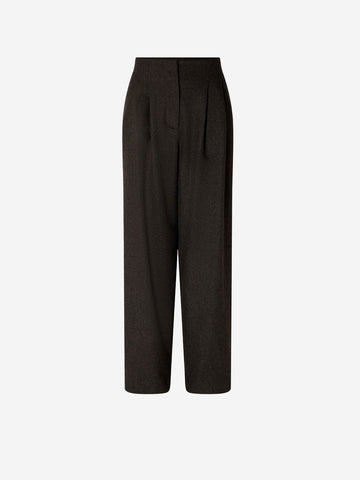 SESSUN Pantaloni Bodam in misto lana grigio