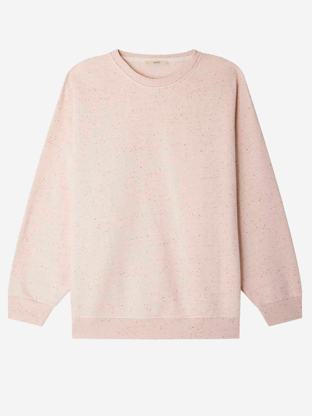 SESSUN Felpa oversize in fleece melange con jacron Panna Urbanstaroma