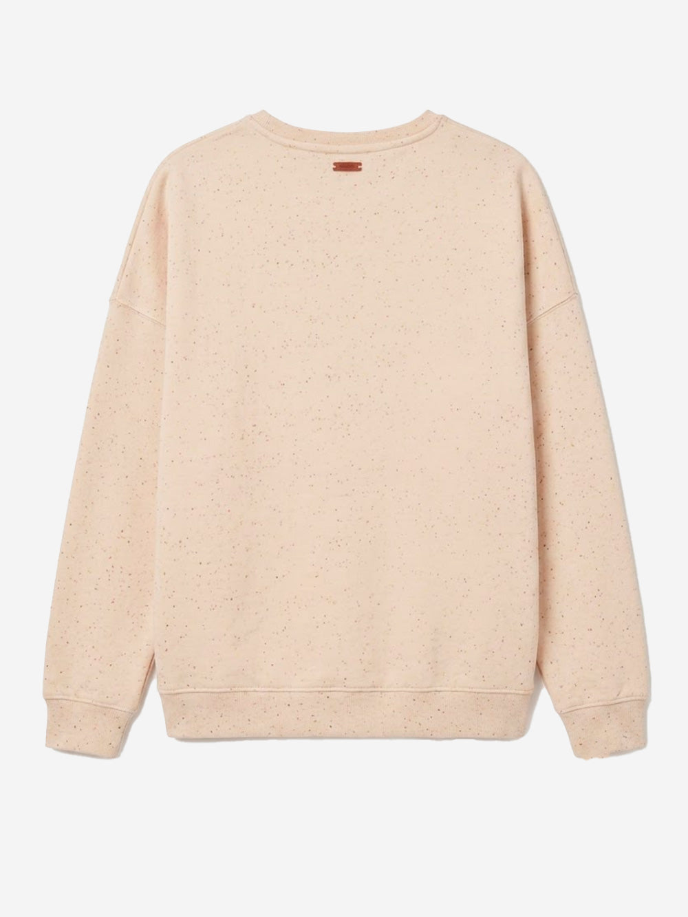 SESSUN Felpa oversize in fleece melange con jacron Panna Urbanstaroma