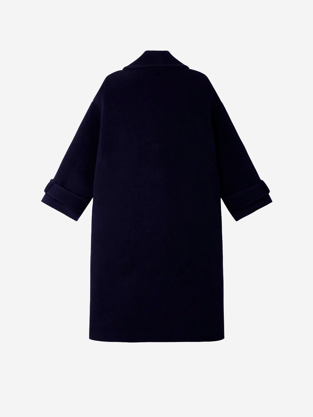 SESSUN Cappotto lungo doppiopetto 'Mia' in misto lana blu Blu Urbanstaroma