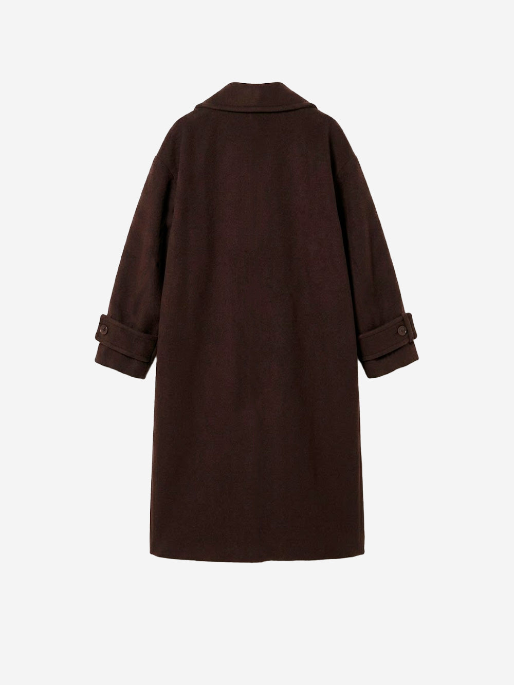 SESSUN Cappotto lungo doppiopetto 'Mia' in misto lana marrone Marrone Urbanstaroma