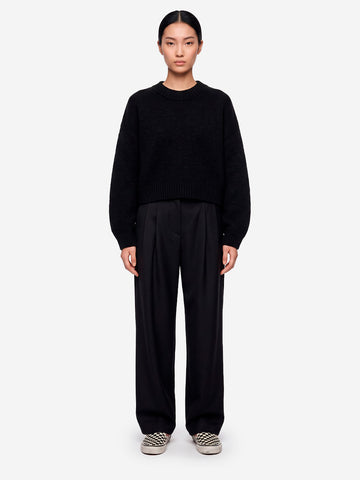 SESSUN Maglione Spero in lana nero Nero