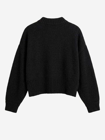 SESSUN Maglione Spero in lana nero Nero
