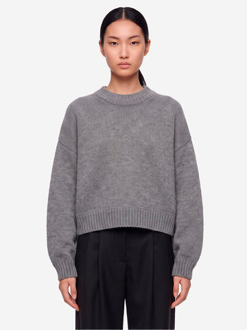 SESSUN Maglione Spero in lana grigio Grigio