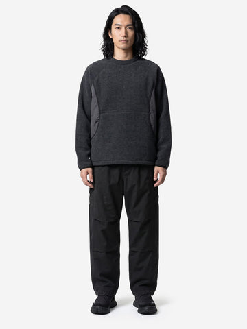 SNOW PEAK Pullover Calamai in pile di lana antracite grigio