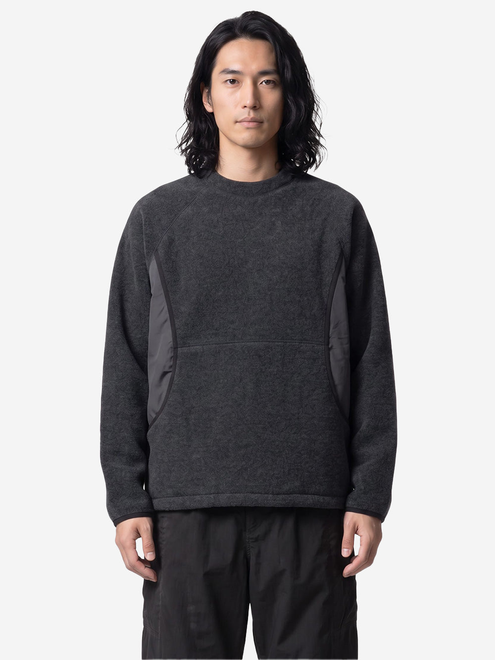 SNOW PEAK Pullover Calamai in pile di lana antracite grigio Urbanstaroma