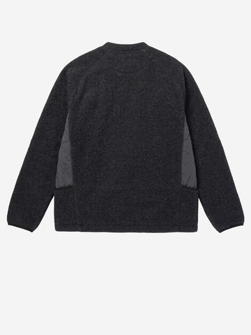 SNOW PEAK Pullover Calamai in pile di lana antracite grigio
