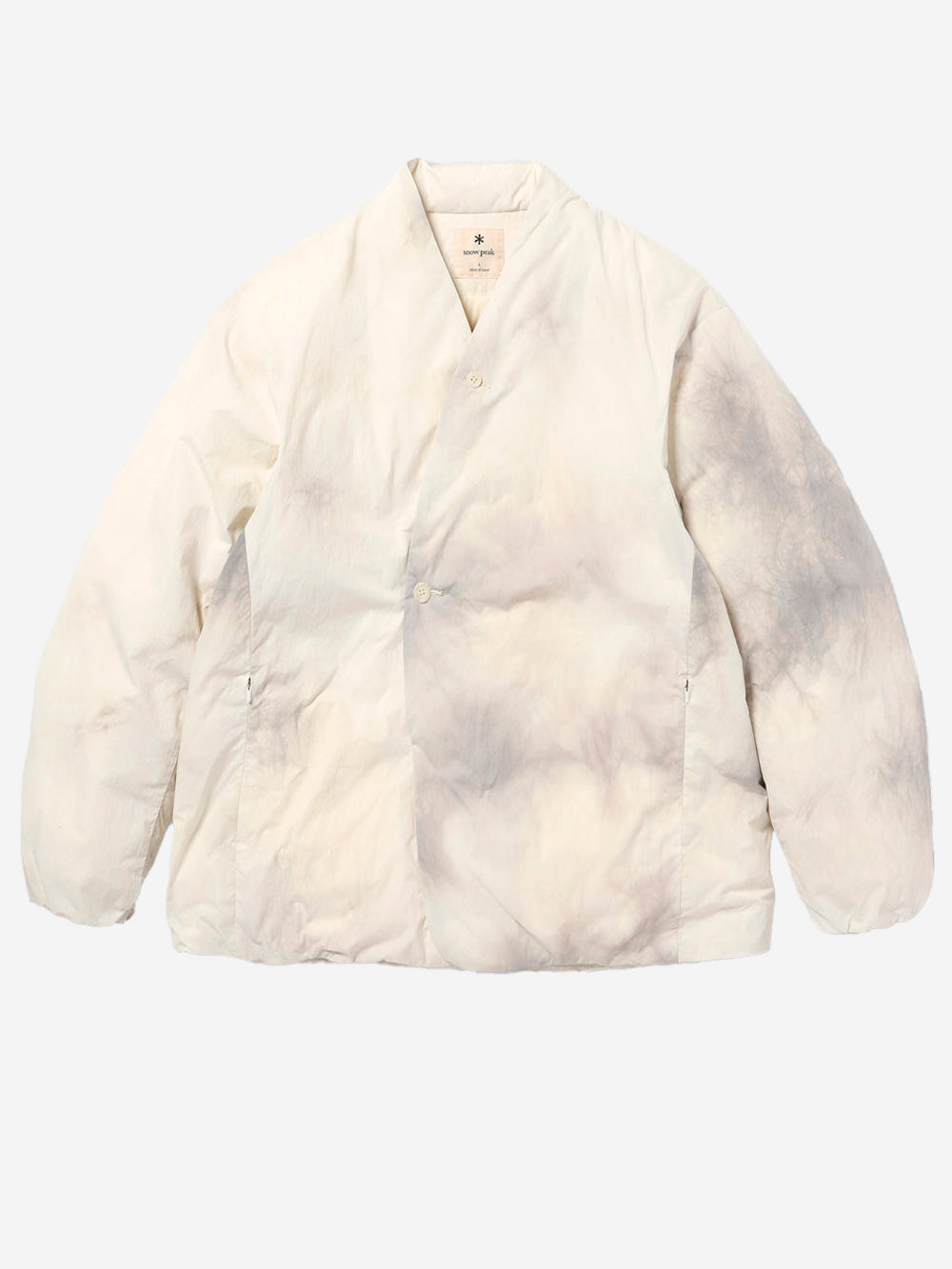 SNOW PEAK Piumino Shibori Dyeing bianco avorio Urbanstaroma