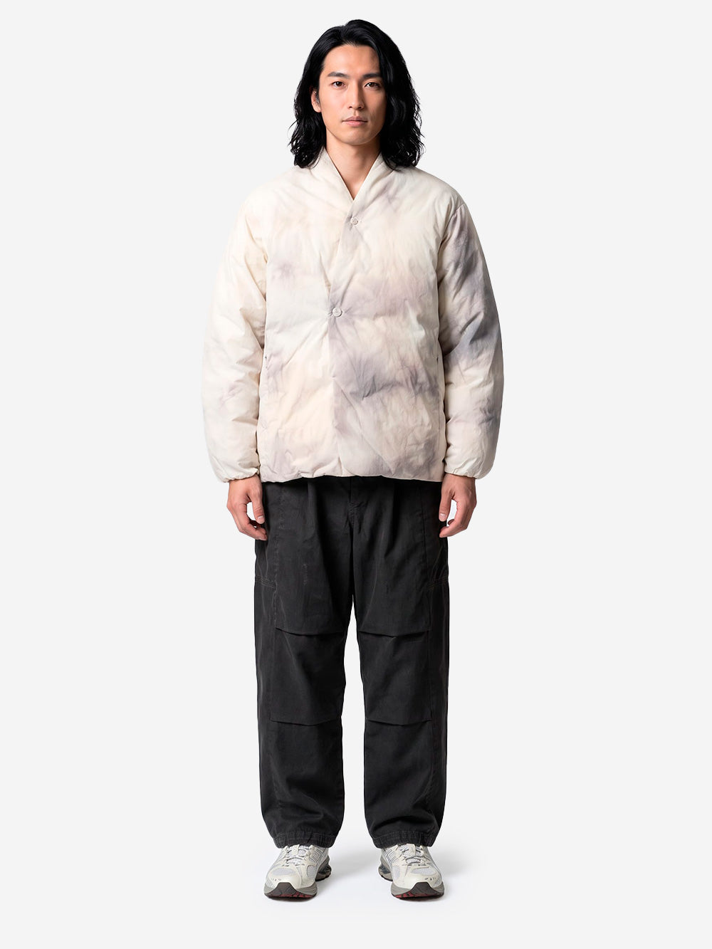 SNOW PEAK Piumino Shibori Dyeing bianco avorio Urbanstaroma