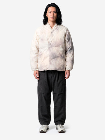 SNOW PEAK Piumino Shibori Dyeing bianco avorio
