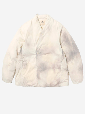 SNOW PEAK Piumino Shibori Dyeing bianco avorio