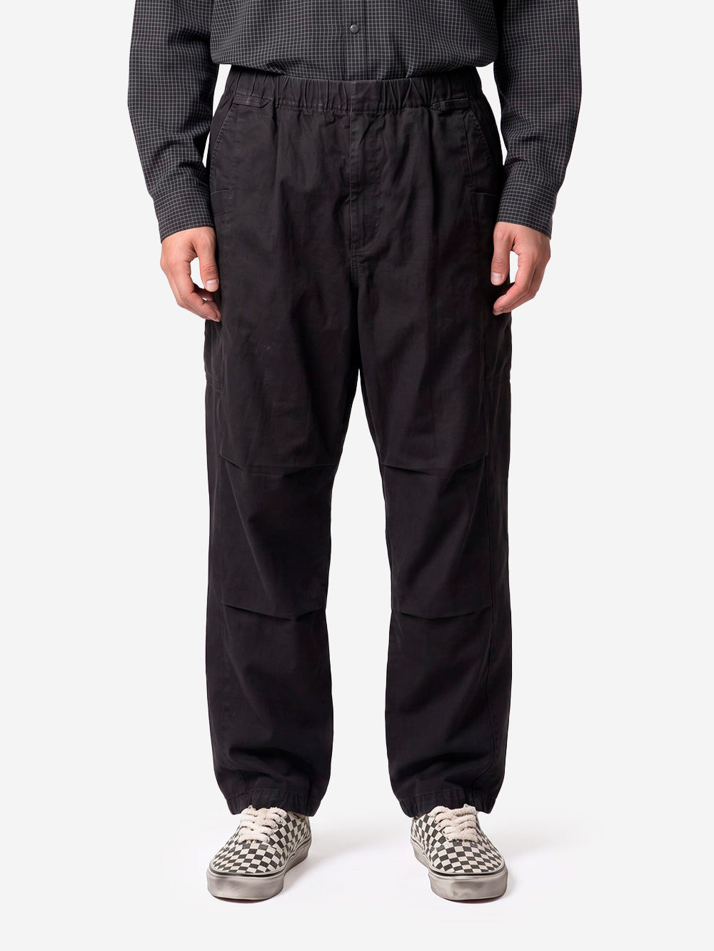 SNOW PEAK Pantaloni Pigment Washed andtracite grigio Urbanstaroma