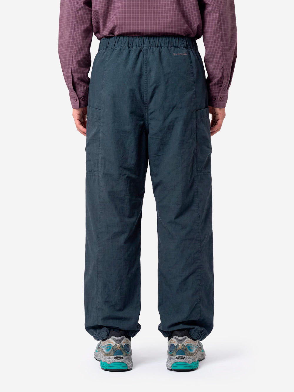 SNOW PEAK Pantaloni Pigment Washed navy Blu scuro Urbanstaroma