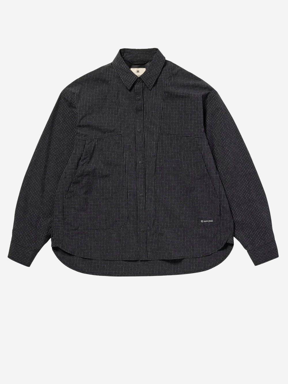 SNOW PEAK Camicia Kasuri in Ripstop antracite grigio Urbanstaroma