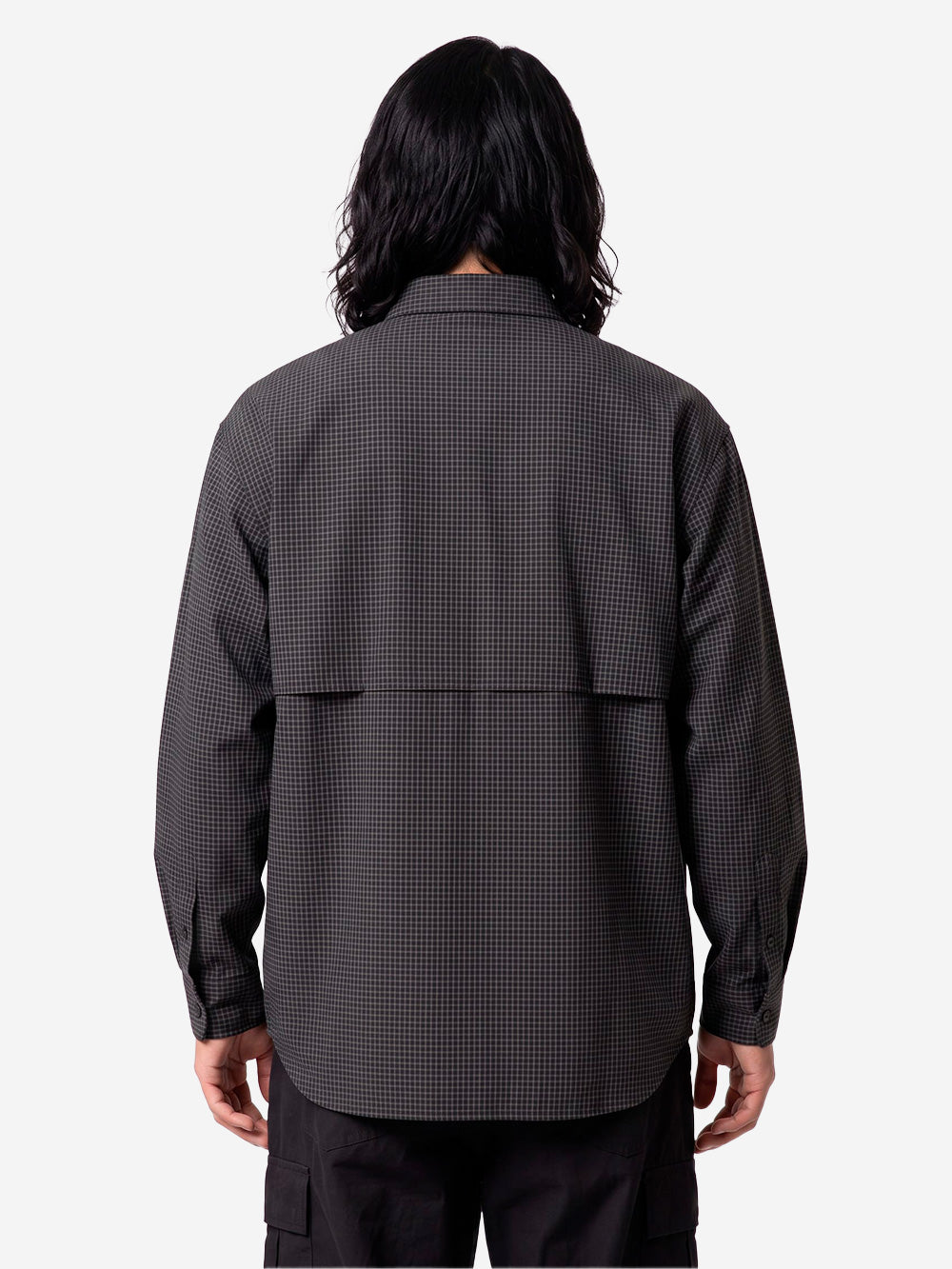 SNOW PEAK Camicia Kasuri in Ripstop antracite grigio Urbanstaroma