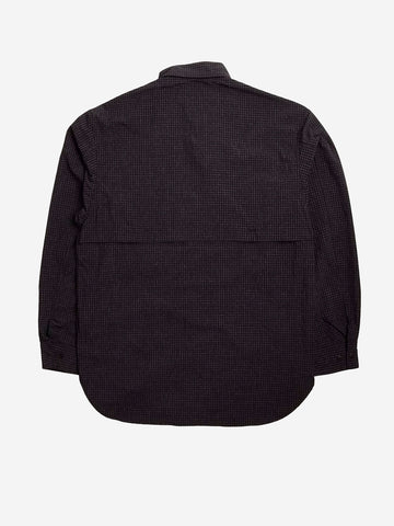 SNOW PEAK Camicia Kasuri in Ripstop antracite grigio