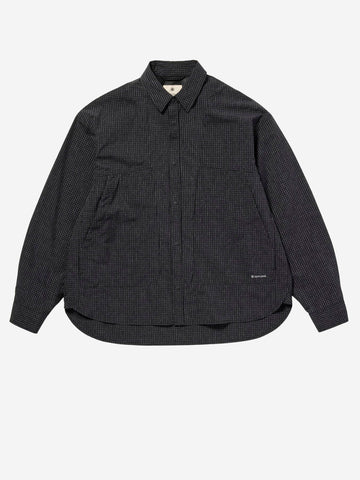 SNOW PEAK Camicia Kasuri in Ripstop antracite grigio