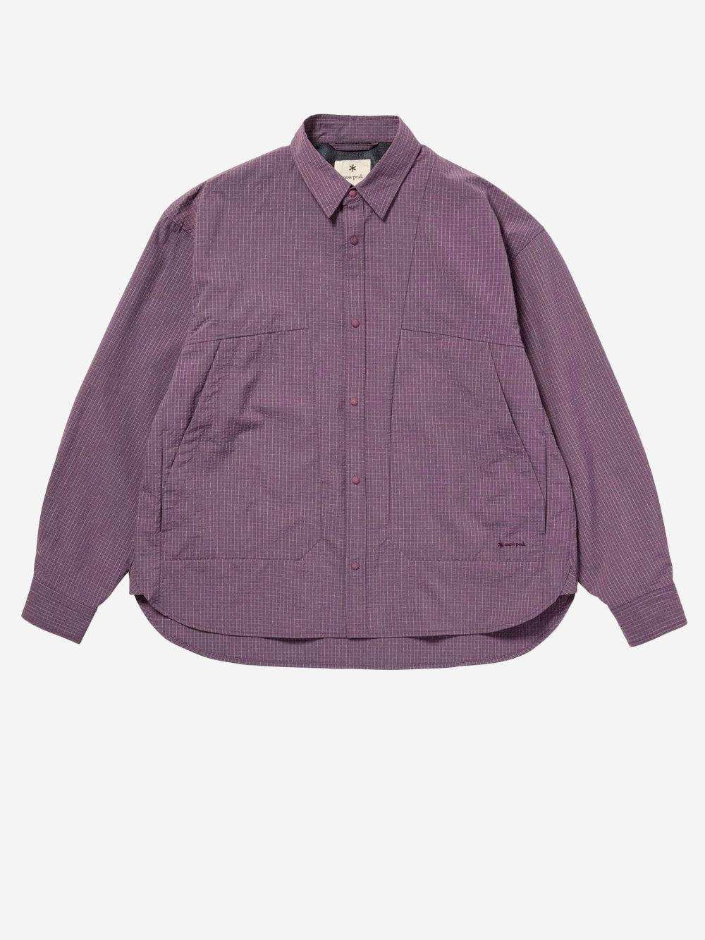 SNOW PEAK Camicia Kasuri in Ripstop lilla Lilla Urbanstaroma