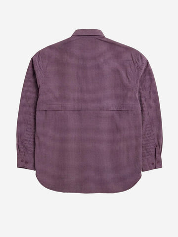 SNOW PEAK Camicia Kasuri in Ripstop lilla Lilla