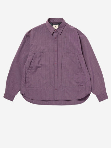 SNOW PEAK Camicia Kasuri in Ripstop lilla Lilla