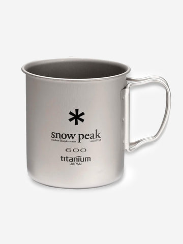 SNOW PEAK Ti-Single Wall Cup argento (600 ml) argento