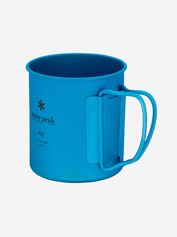 SNOW PEAK Tazza in titanio anodizzato con finitura matte blu (450 ml) blu