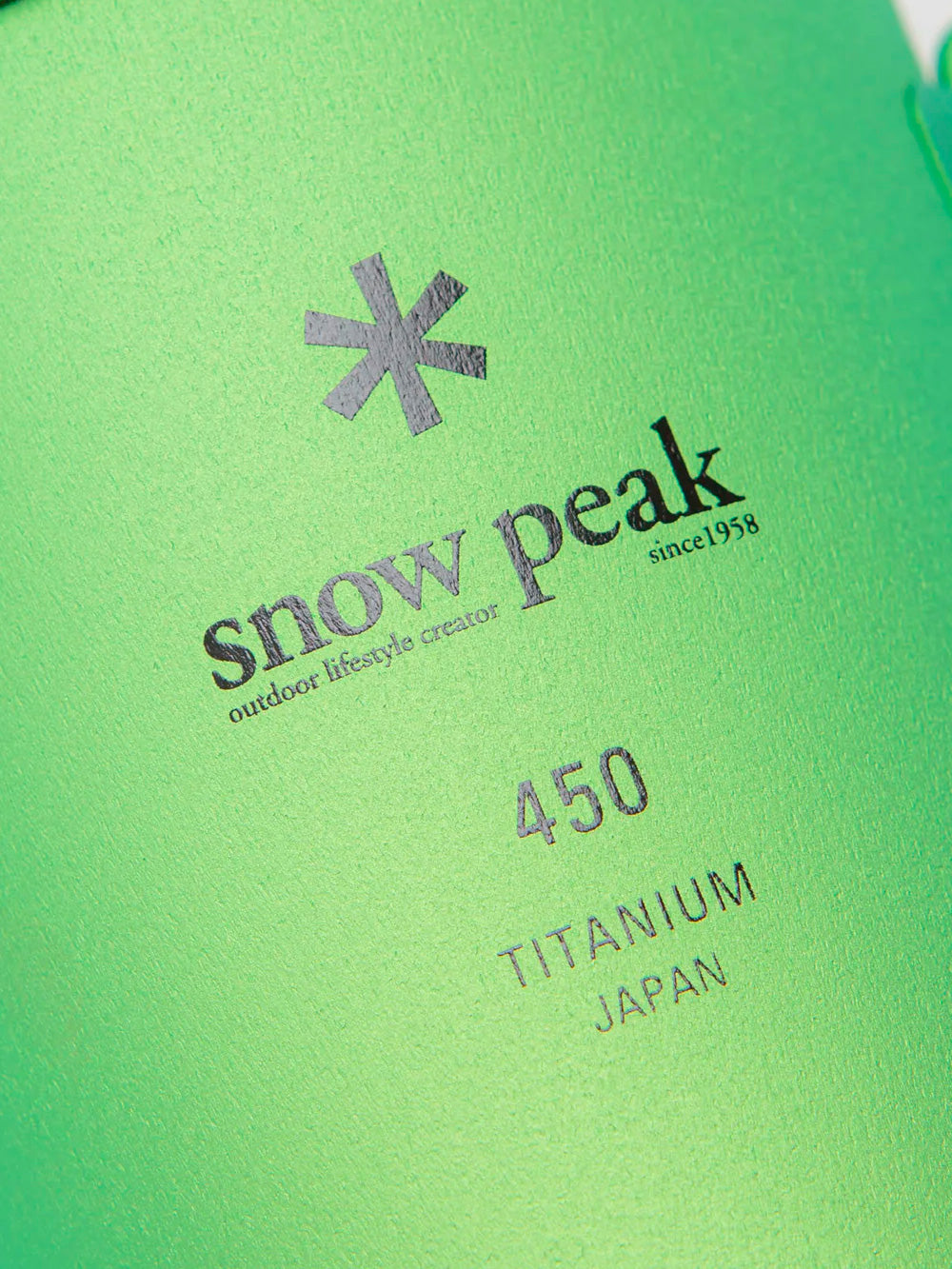 SNOW PEAK Tazza in titanio verde ultraleggera 'single wall' (450 ml) Vede Urbanstaroma
