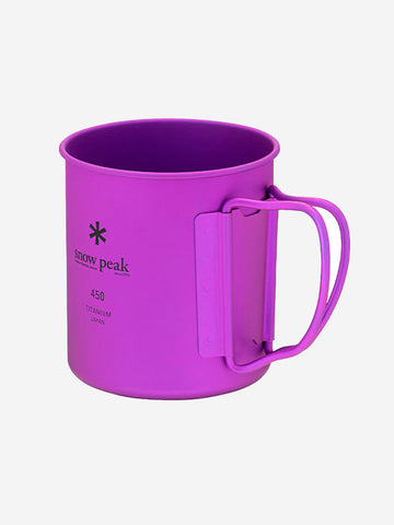 SNOW PEAK Tazza in Titanio viola ultraleggera 'single wall' (450 ml) Viola