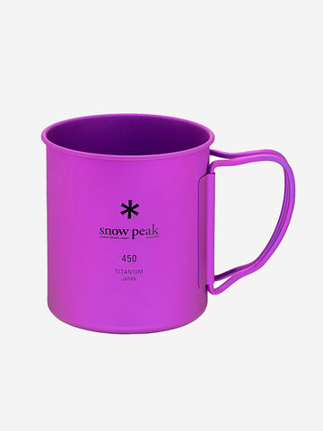 SNOW PEAK Tazza in Titanio viola ultraleggera 'single wall' (450 ml) Viola