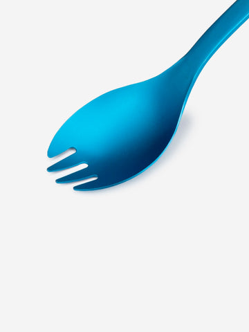 SNOW PEAK Posata 'Spork' blu in titanio Blu