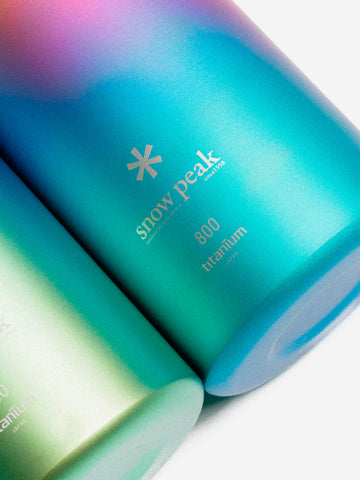 SNOW PEAK Borraccia in titanio multicolor Anodized Aurora (800 ml) Multicolor