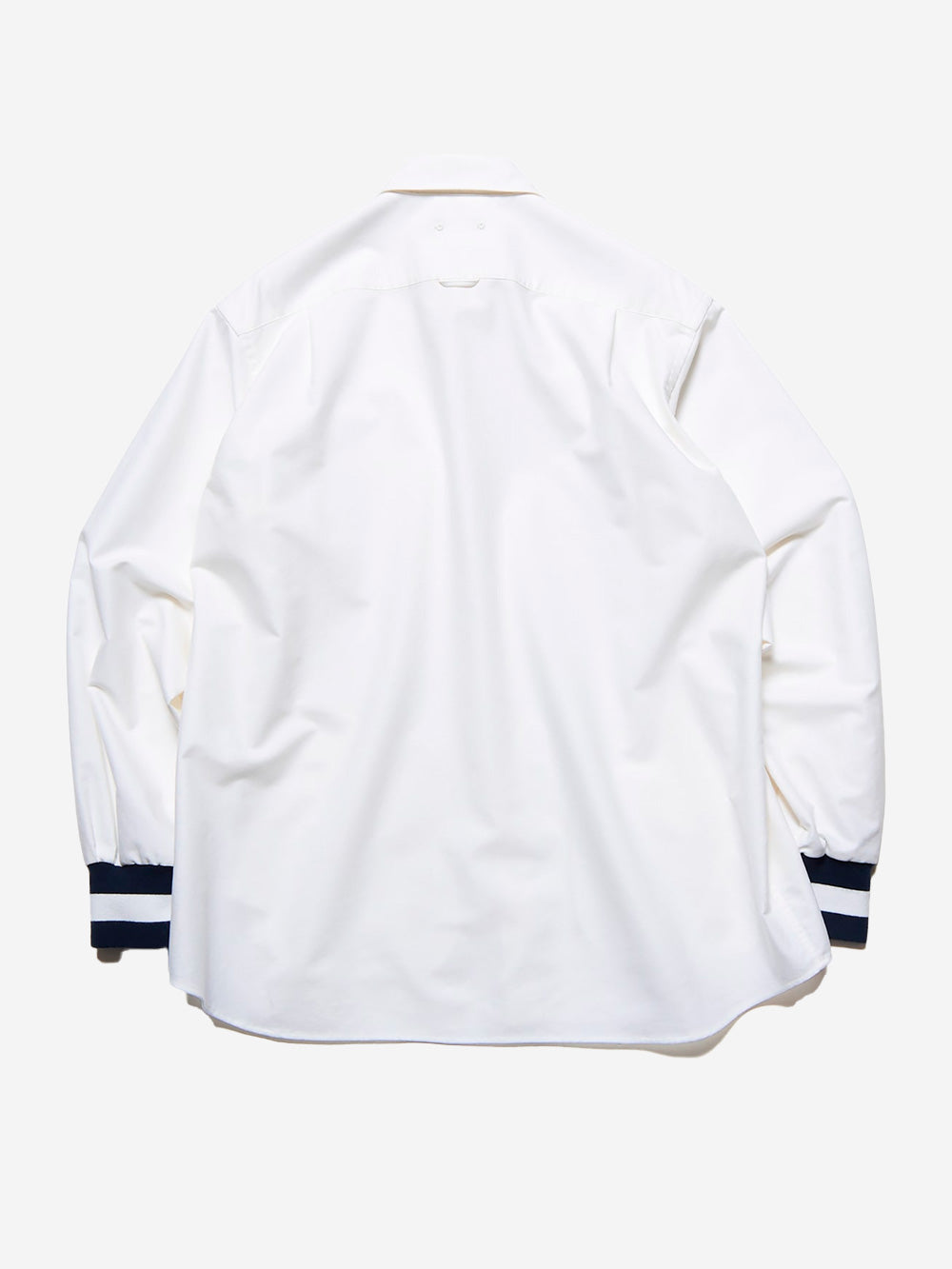 SOPHNET. Camicia Oxford con polsini a costine bianca Bianco Urbanstaroma