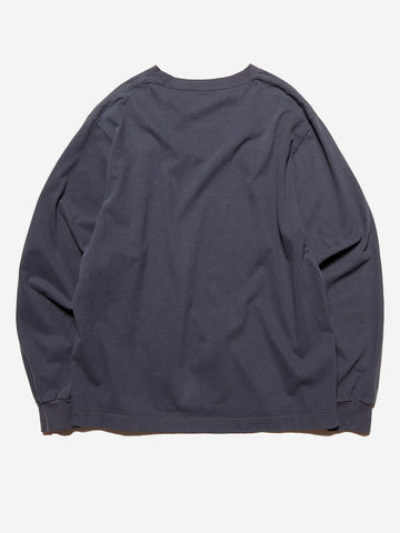 SOPHNET Maglia a maniche lunghe vintage logo grigia Grigia antracite