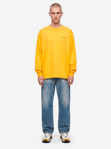 SOPHNET Maglia a maniche lunghe vintage logo gialla Giallo