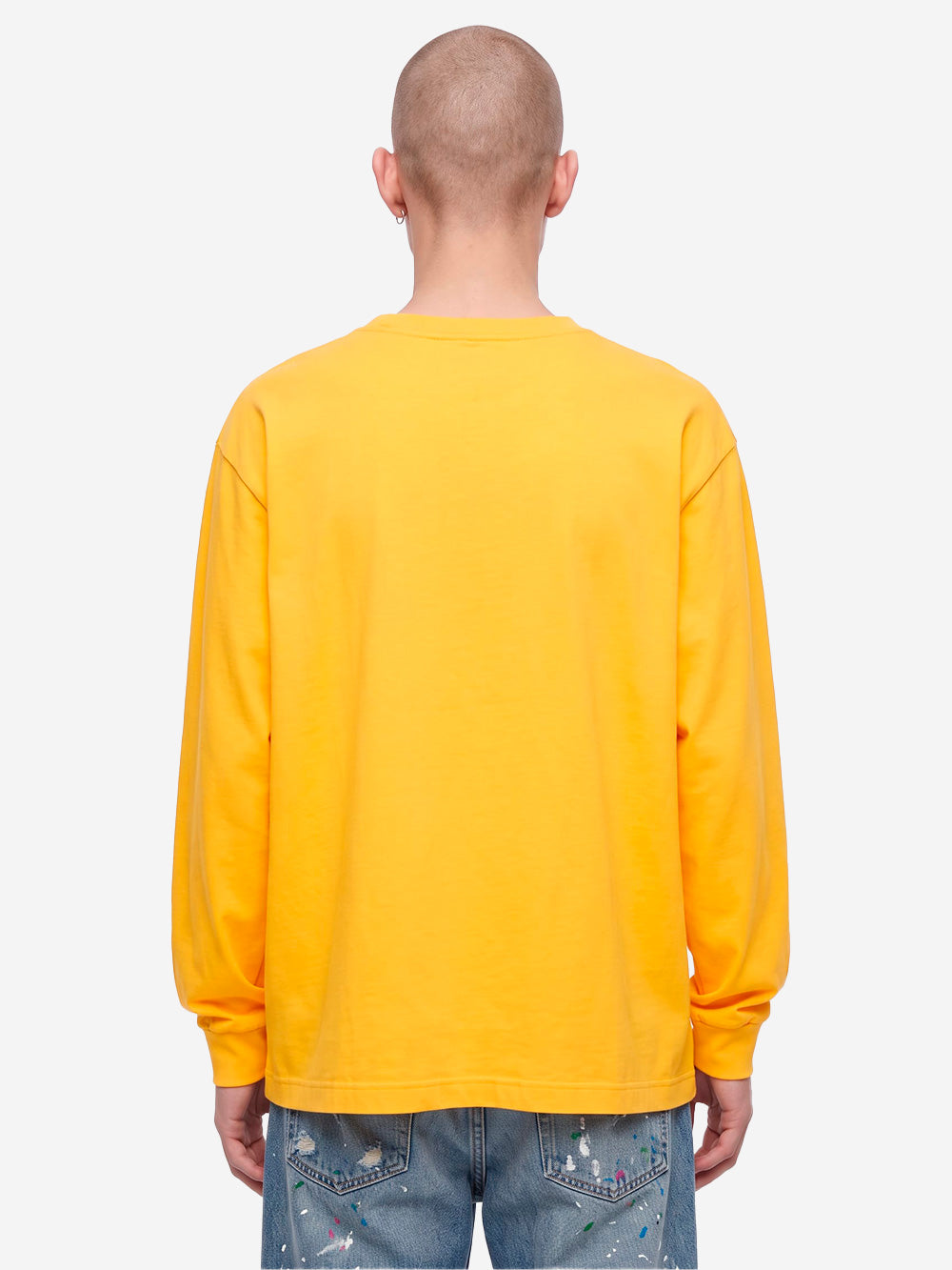 SOPHNET Maglia a maniche lunghe vintage logo gialla Giallo Urbanstaroma
