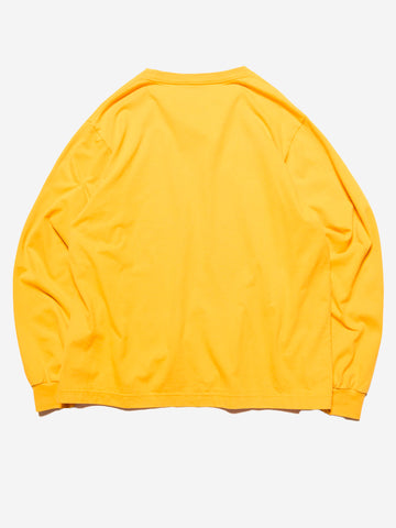 SOPHNET Maglia a maniche lunghe vintage logo gialla Giallo