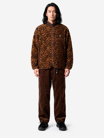 SOUTH2 WEST8 Giacca piping leopardata Khaki Maculato