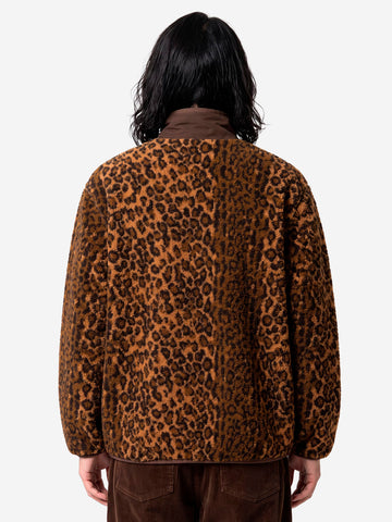 SOUTH2 WEST8 Giacca piping leopardata Khaki Maculato