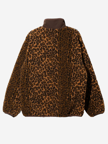 SOUTH2 WEST8 Giacca piping leopardata Khaki Maculato
