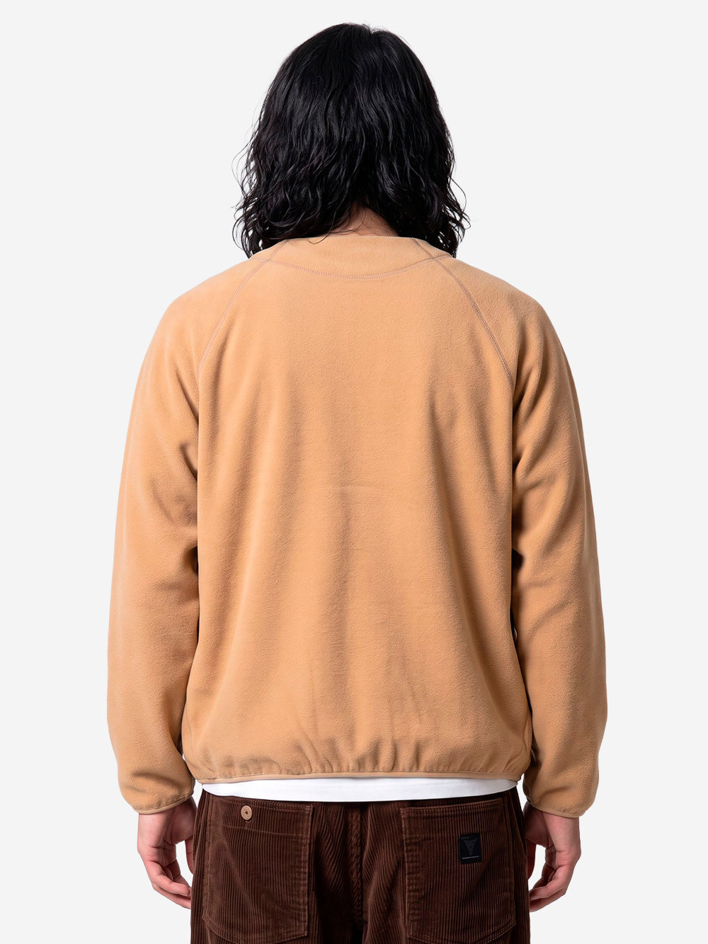 SOUTH2 WEST8 Cardigan con zip in pile beige Beige Urbanstaroma