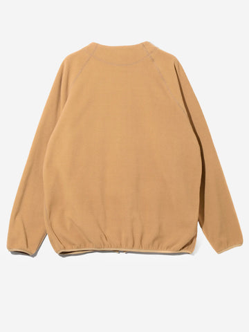 SOUTH2 WEST8 Cardigan con zip in pile beige Beige