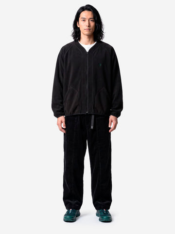 SOUTH2 WEST8 Cardigan con zip in pile nero Nero