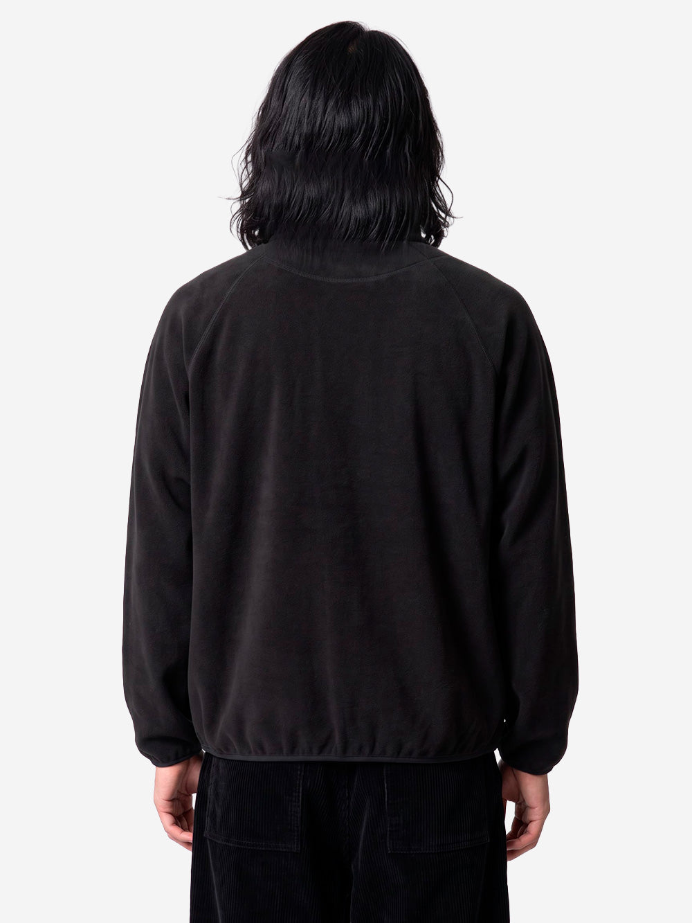 SOUTH2 WEST8 Cardigan con zip in pile nero Nero Urbanstaroma