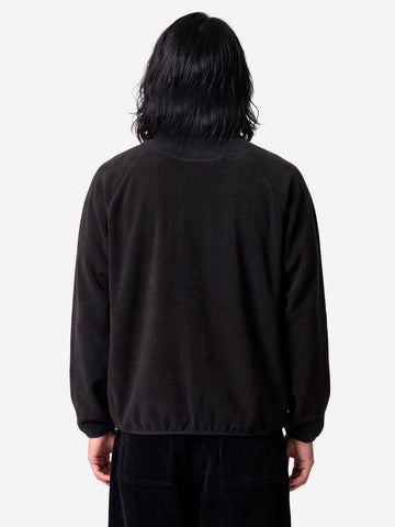 SOUTH2 WEST8 Cardigan con zip in pile nero Nero
