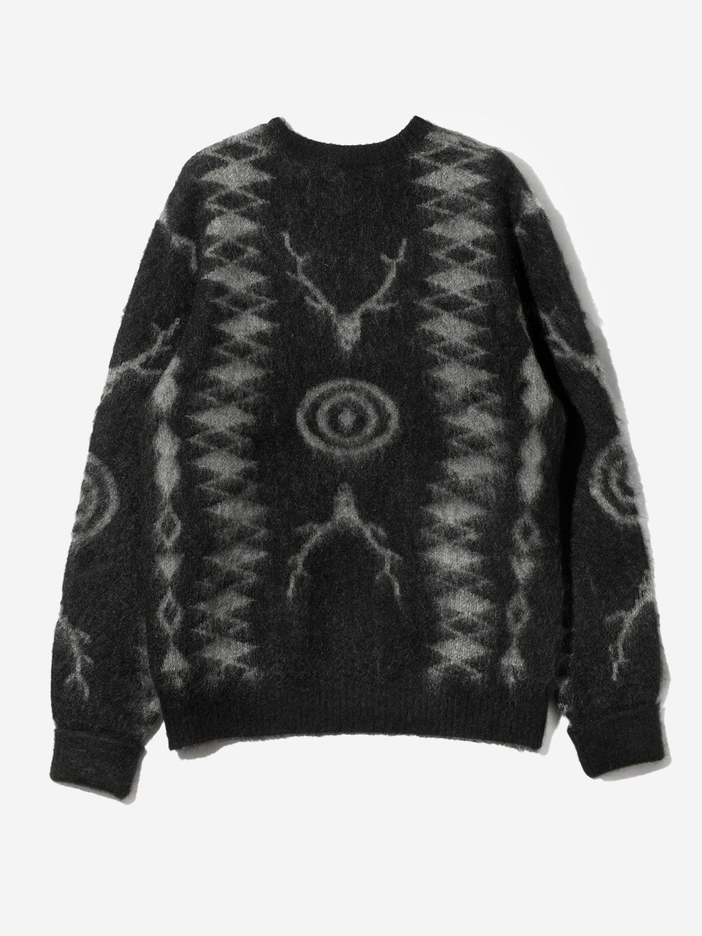 SOUTH2 WEST8 Maglione Skull &Target nero in misto mohair Nero Urbanstaroma