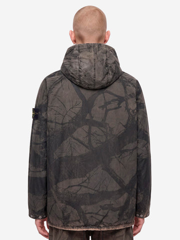 STONE ISLAND Giacca leggera con cappuccio Ruggine