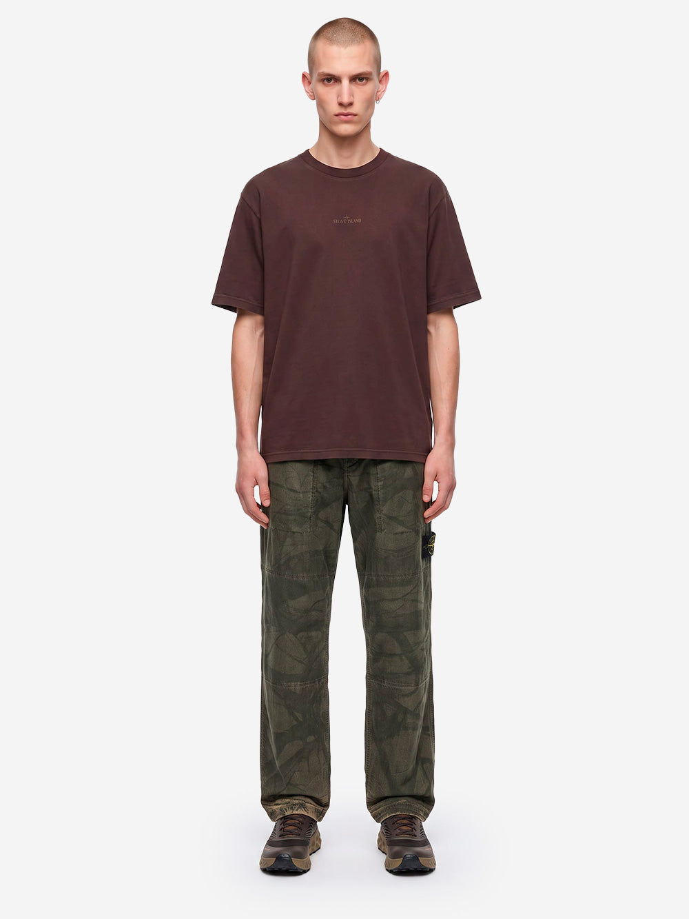 STONE ISLAND T-shirt in cotone vinaccia Vinaccia Urbanstaroma