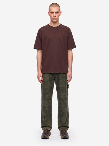 STONE ISLAND T-shirt in cotone vinaccia Vinaccia