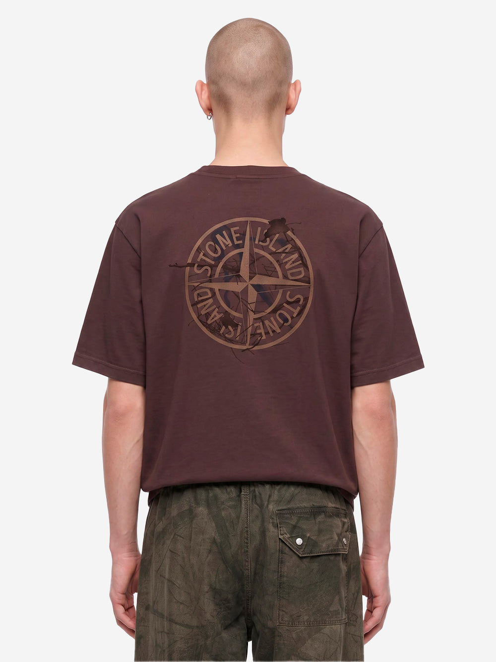 STONE ISLAND T-shirt in cotone vinaccia Vinaccia Urbanstaroma
